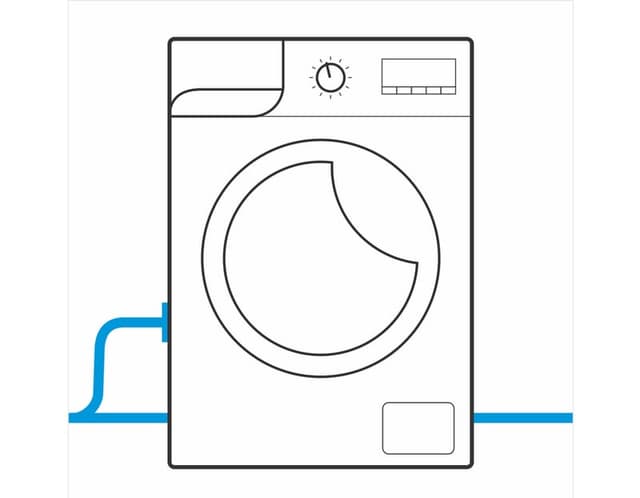 Бүрэн автомат угаалгын машин - Хүйтэн усны нэг оролттой шугамын холболт